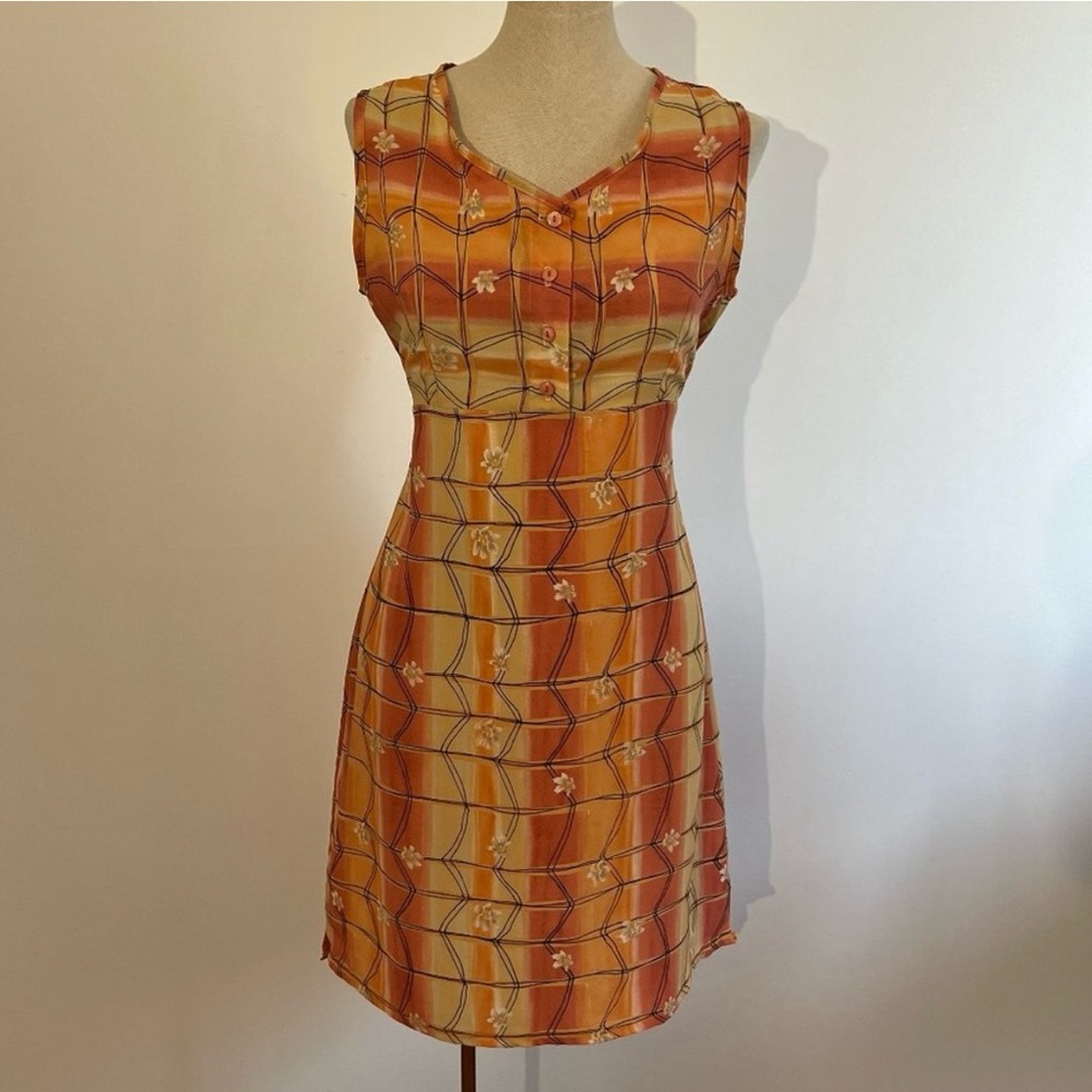 Orange Sleeveless Dress